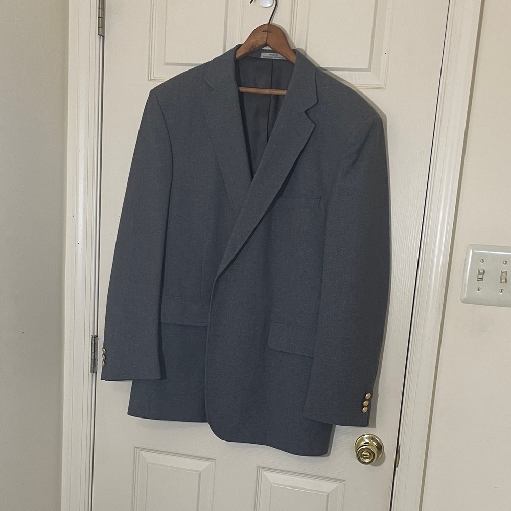 David Taylor Men’s Gray Blazer Size 44L